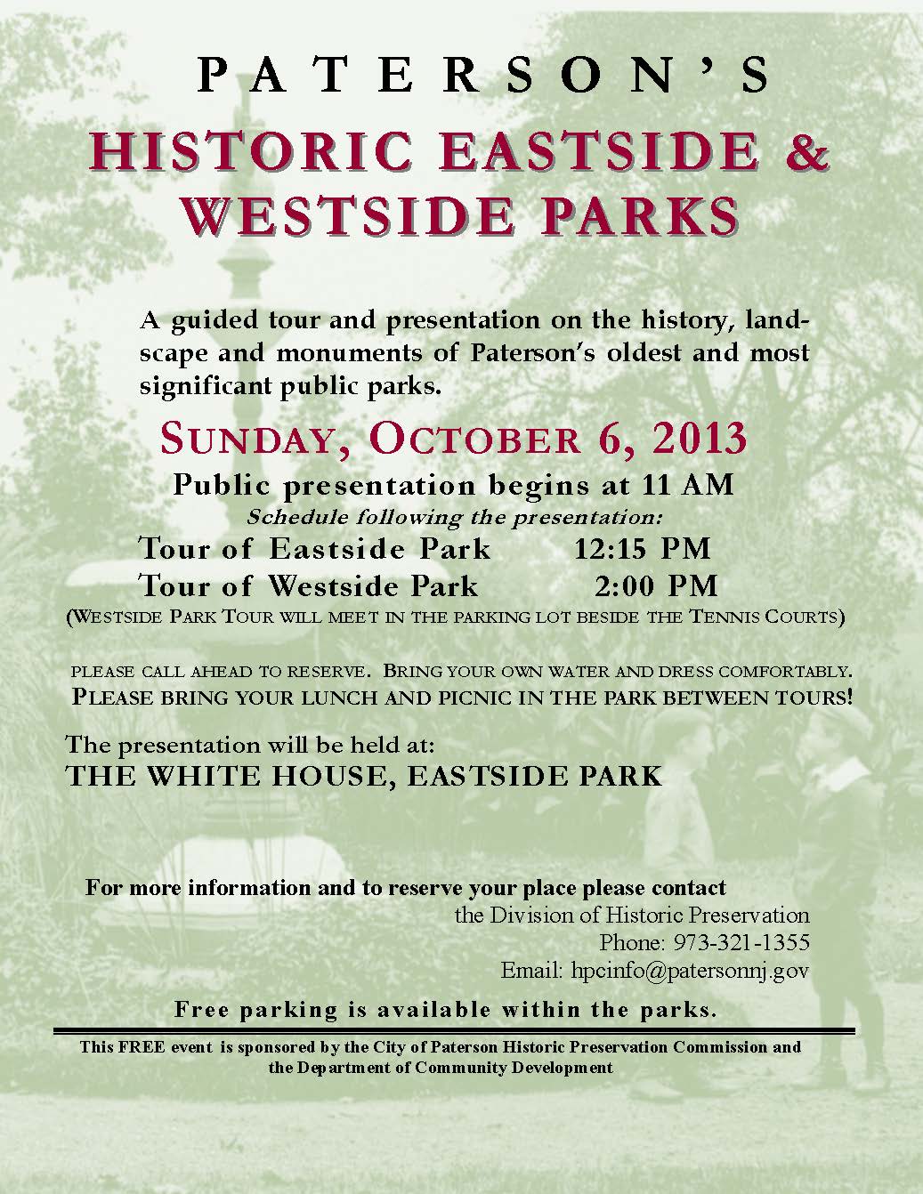 Events Calendar / Paterson Eastside Park Tour / New Jersey