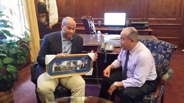 Mayor Torres joined by Senator Booker