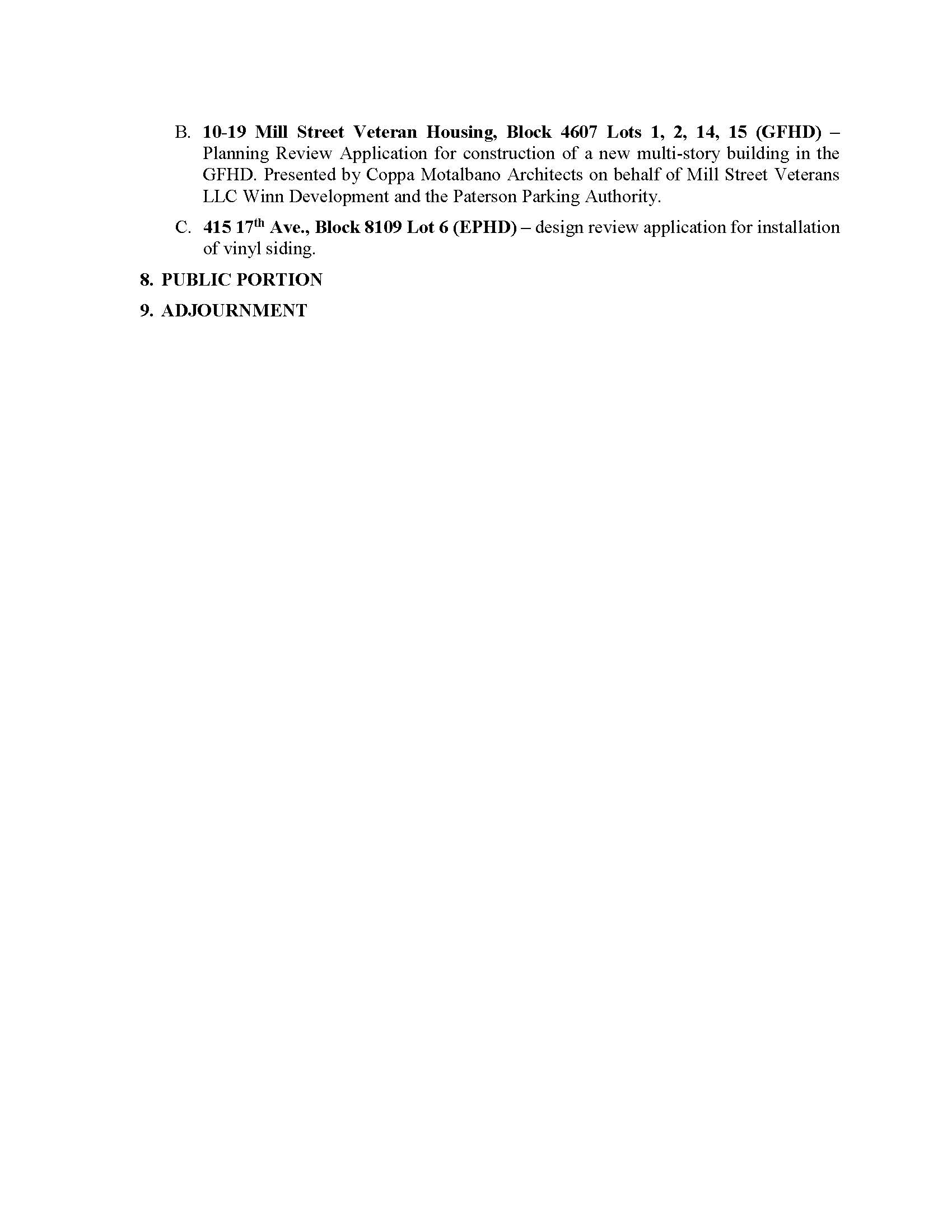 HPC Meeting Agenda May 19, 2025 